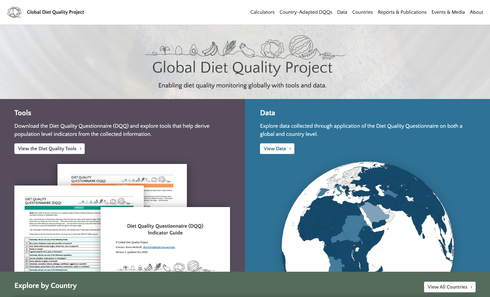 Global Diet Quality Project screenshot